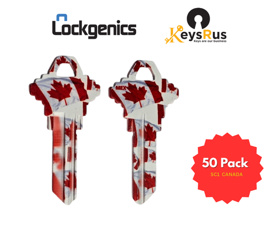 LockGenics decorative SC1 colour key blanks