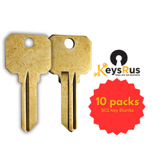 NB-SC1 Key Blanks – Sold Individually | Genuine ILCO 5-Pin C Section Brass Key Blanks for SC1 (1145) Applications