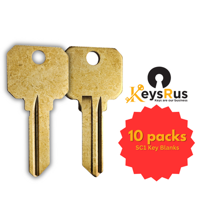 NB-SC1 Key Blanks – Sold Individually | Genuine ILCO 5-Pin C Section Brass Key Blanks for SC1 (1145) Applications