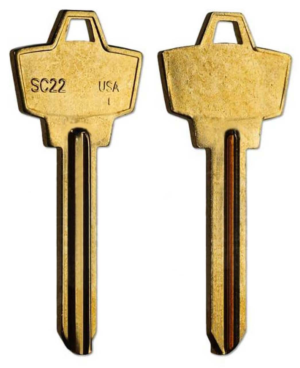1307W / SC22 Key Blanks – 10-Pack – Premium Quality for Home, Office & Automotive Use
