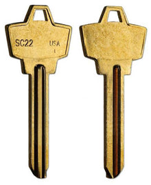 1307W / SC22 Key Blanks – 10-Pack – Premium Quality for Home, Office & Automotive Use