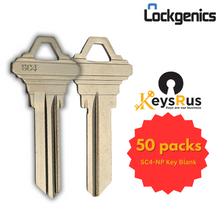 SC4-NP Key Blank – 6-Pin C Section – Nickel Plated – Compatible with Schlage – 50 Pack LocKGenics