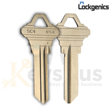 SC4-NP Key Blanks – 50-Pack | High-Quality Nickel-Plated Brass 6-Pin Blanks for Schlage SC4 Residential & Commercial Locks