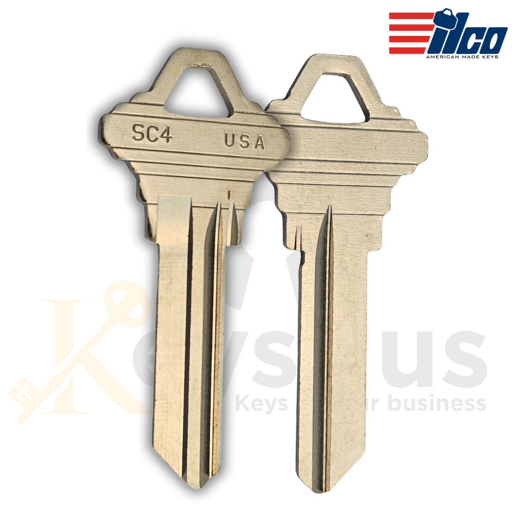 SC4-NP Schlage Key Blanks – 10 Pack | 6-Pin C Section | Durable Replacement Keys for Residential & Commercial Locks