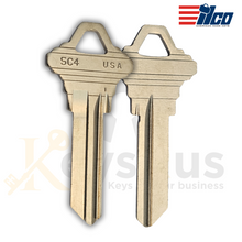 SC4-NP Schlage Key Blanks – 10 Pack | 6-Pin C Section | Durable Replacement Keys for Residential & Commercial Locks