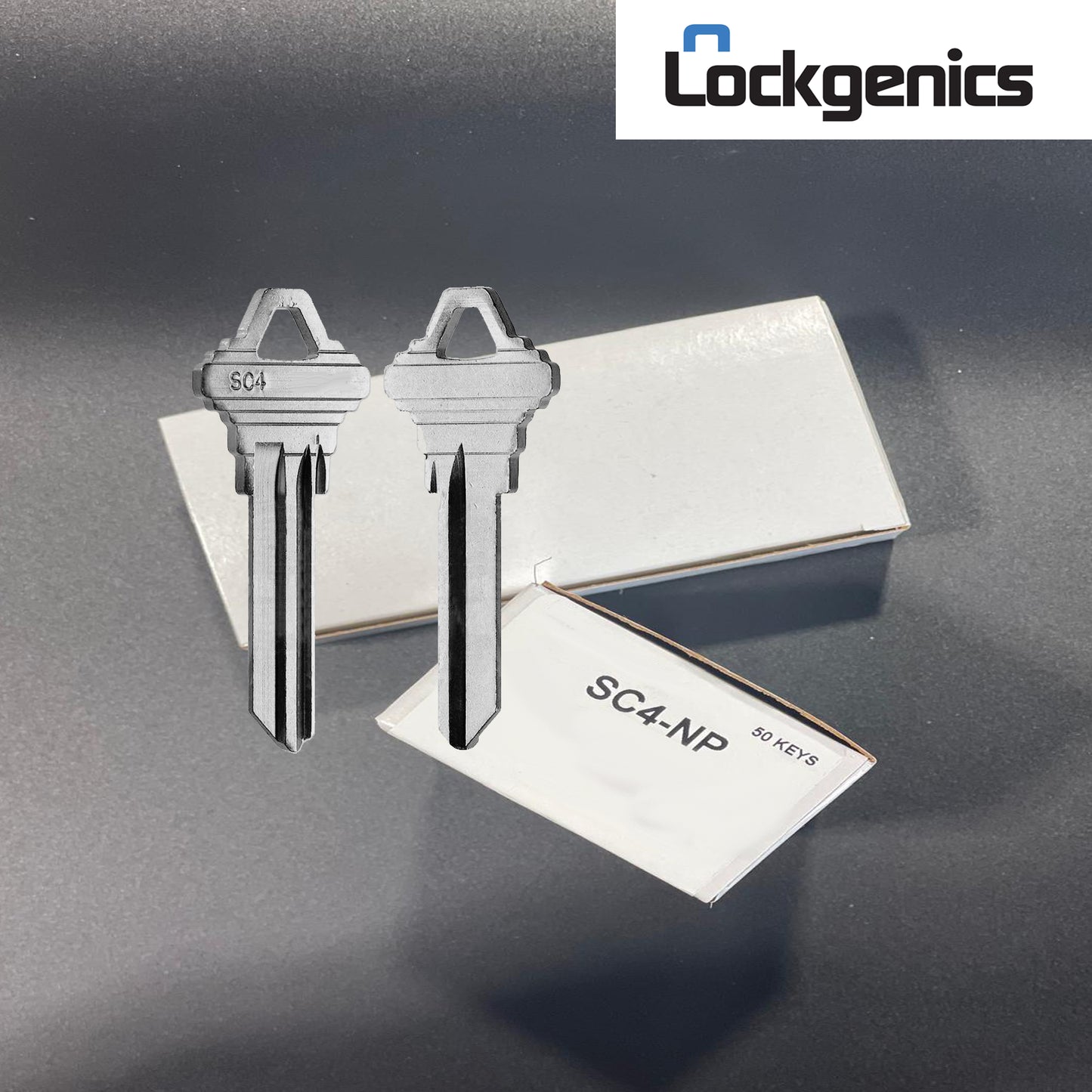 SC4-NP Key Blank – 6-Pin C Section – Nickel Plated – Compatible with Schlage – 50 Pack LocKGenics