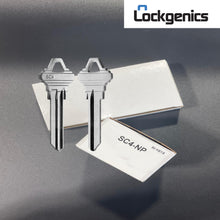 SC4-NP Key Blank – 6-Pin C Section – Nickel Plated – Compatible with Schlage – 50 Pack LocKGenics