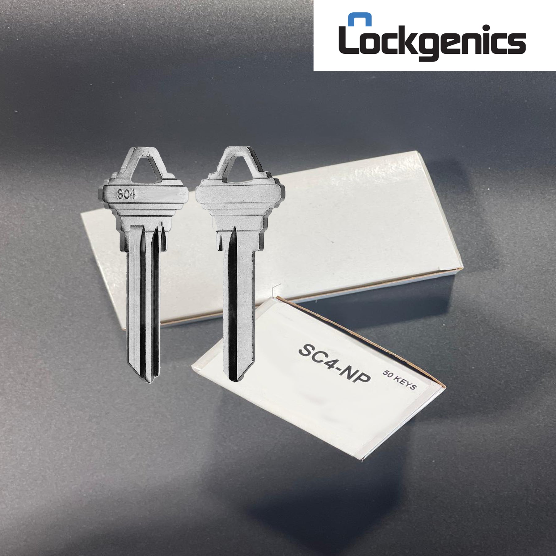SC4-NP Key Blank – 6-Pin C Section – Nickel Plated – Compatible with Schlage – 50 Pack LocKGenics