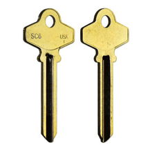 ILCO 1370A / SC6 Key Blanks – 10 Pack – High-Quality Uncut Blanks for Residential & Commercial Locks