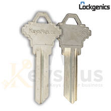 SC9-NP Key Blanks Lockgenics – 10 Pack – Premium 6-Pin Key Blanks for Residential &amp; Commercial Schlage C Keyway Locks