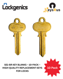 SE1-BR Key Blanks – 10-Pack – High-Quality Replacement Keys for Locks
