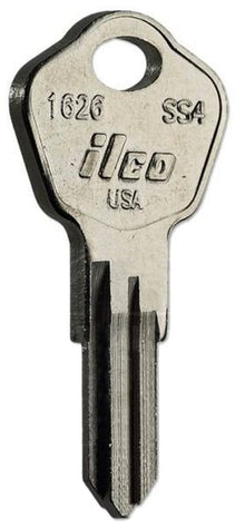 1626 / SS4 Key Blanks for Safe & Deposit Box Keys - 10/Pack ILCO - High-Quality Blanks