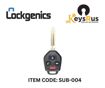 2012-2019 Subaru / 4-Button Remote Head Key / B110 / G Chip / FDD ID: CWTWBU766 / PN: 57497-FJ031 / Canada ONLY (Aftermarket)