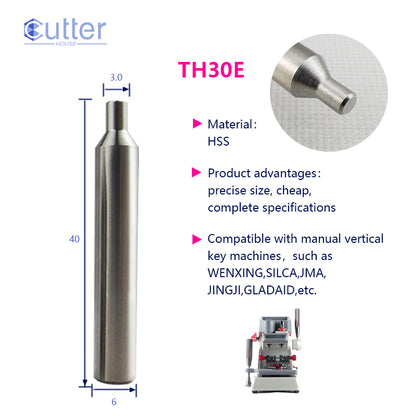 CutterHouse – Carbide Tracers (1.0mm / 1.5mm / 2.0mm / 2.5mm) – Compatible with Xhorse, Silca, Triton, Wenxing & More