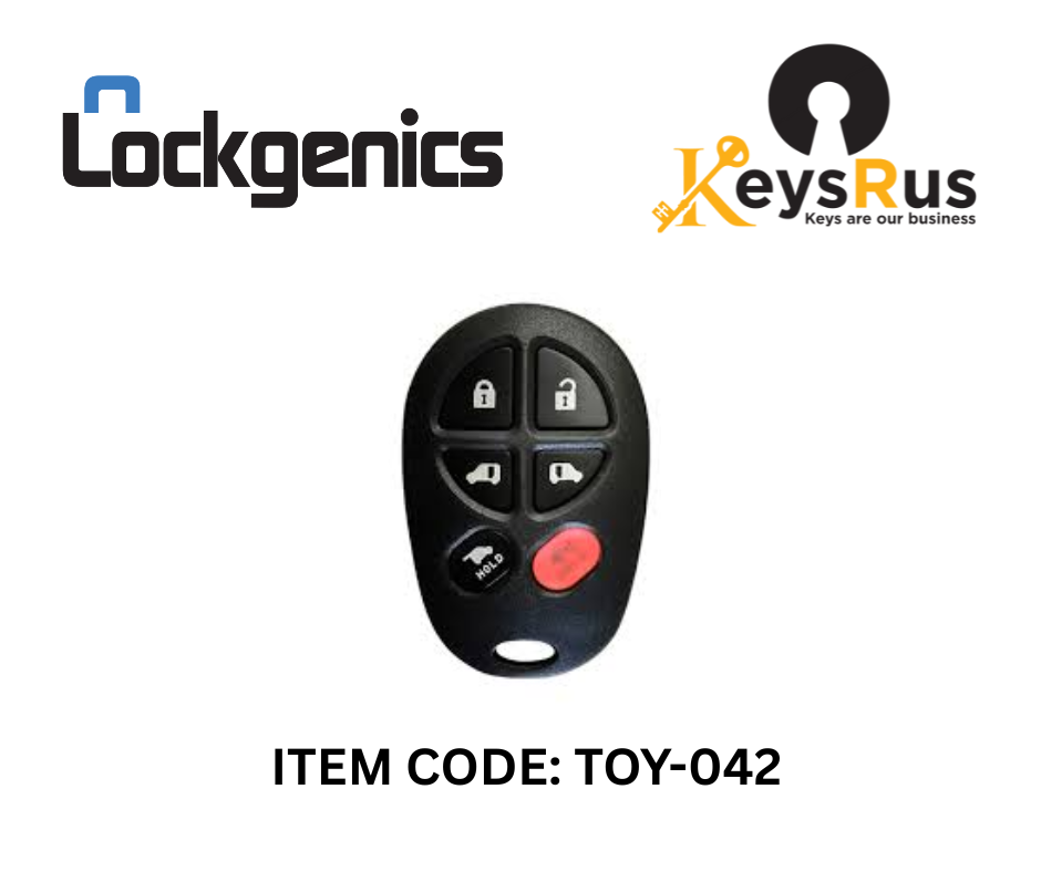 Toyota Sienna 2004-2018 / 6-Button Keyless Entry Remote / GQ43VT20T (Aftermarket)