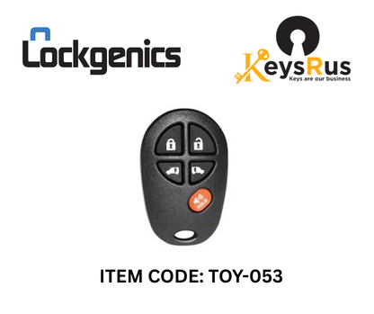 2004-2020 Toyota Sienna / 5-Button Keyless Entry Remote / PN: 89742-AE031 / GQ43