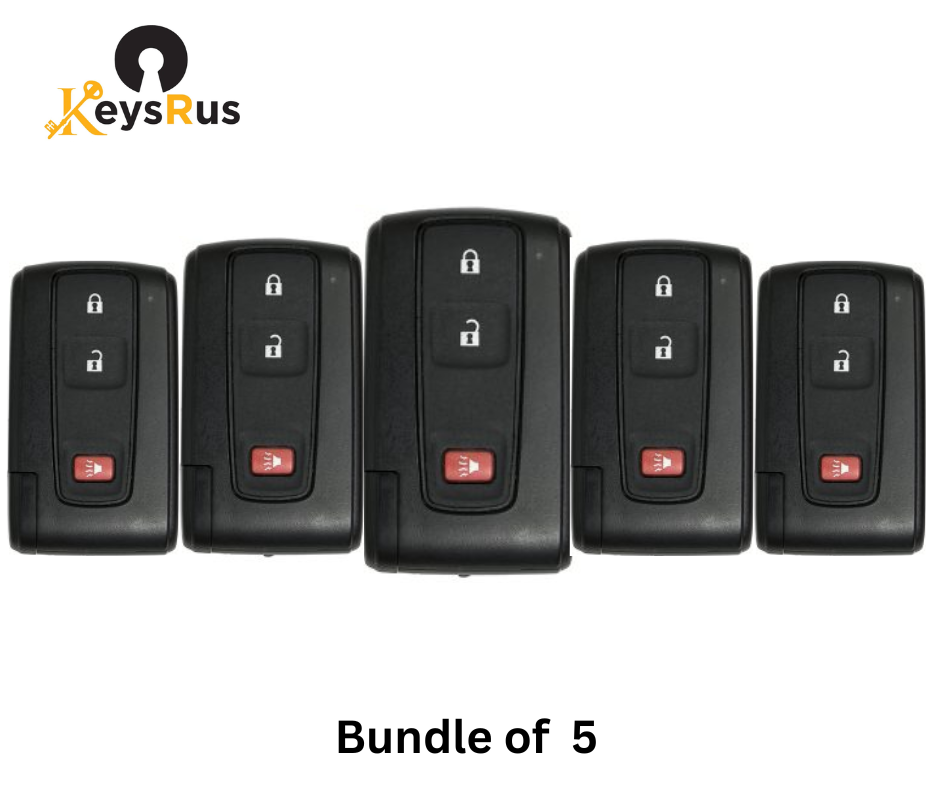 2004–2009 Toyota Prius – 3-Button Smart Key w/ Smart Entry (Aftermarket) 5-Pack