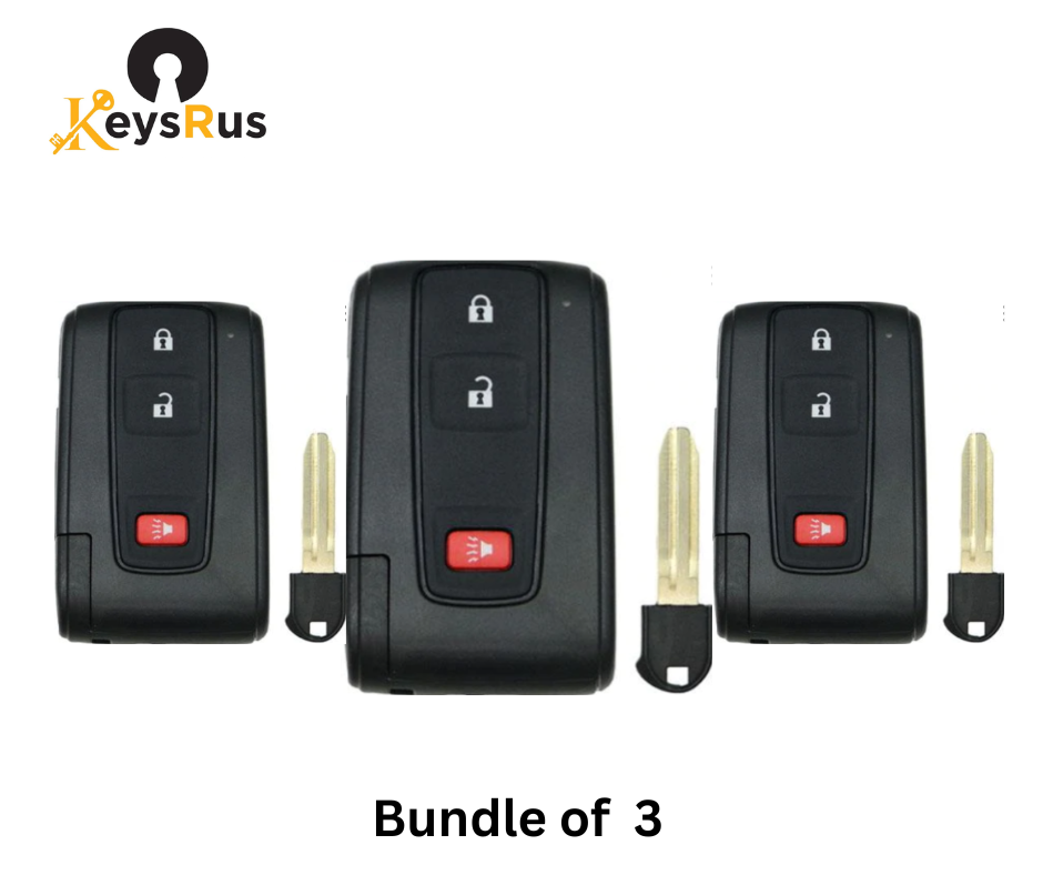 2004–2009 Toyota Prius – 3-Button Smart Key (Without Smart Entry) – Aftermarket 3-Pack