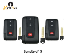 2004–2009 Toyota Prius – 3-Button Smart Key (Without Smart Entry) – Aftermarket 3-Pack