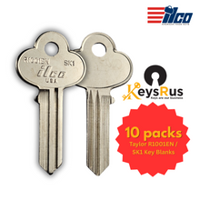 Taylor R1001EN / SK1 Key Blanks – 10 Pack | 5 Pin | Brass | Made by ILCO