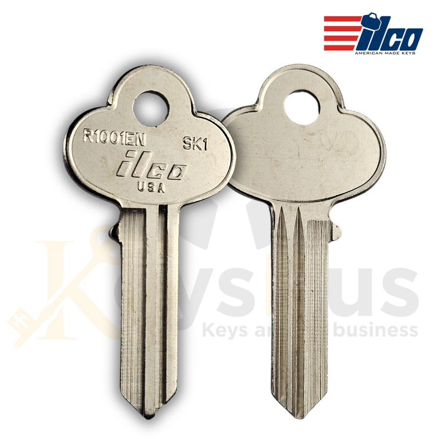 Taylor R1001EN / SK1 Key Blanks, 10 Pack, 5 Pin, Brass, Made by ILCO