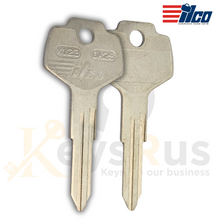Taylor X123 / DA25 Key Blanks – 10 Pack | All-Metal Automotive Key Blanks for Nissan, Subaru, Daewoo, Gas Caps & More