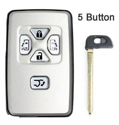 Toyota Estima / Previa 5-Button Smart Key Shell – TOY48 Blade | Compatible with Lonsdor LT20-03 | 2006–2011