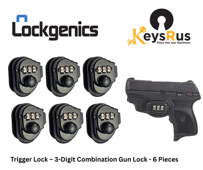 LockGenics Trigger Lock – 3-Digit Combination Gun Lock