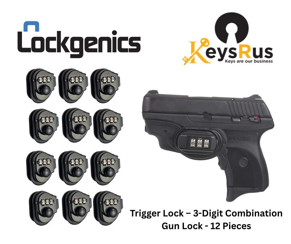 LockGenics Trigger Lock – 3-Digit Combination Gun Lock