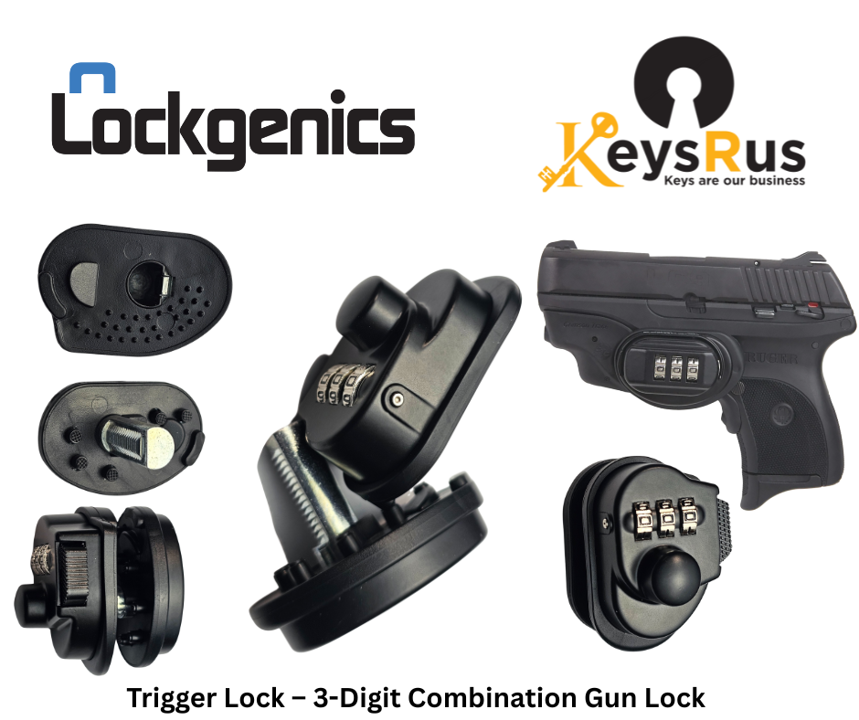 LockGenics Trigger Lock – 3-Digit Combination Gun Lock