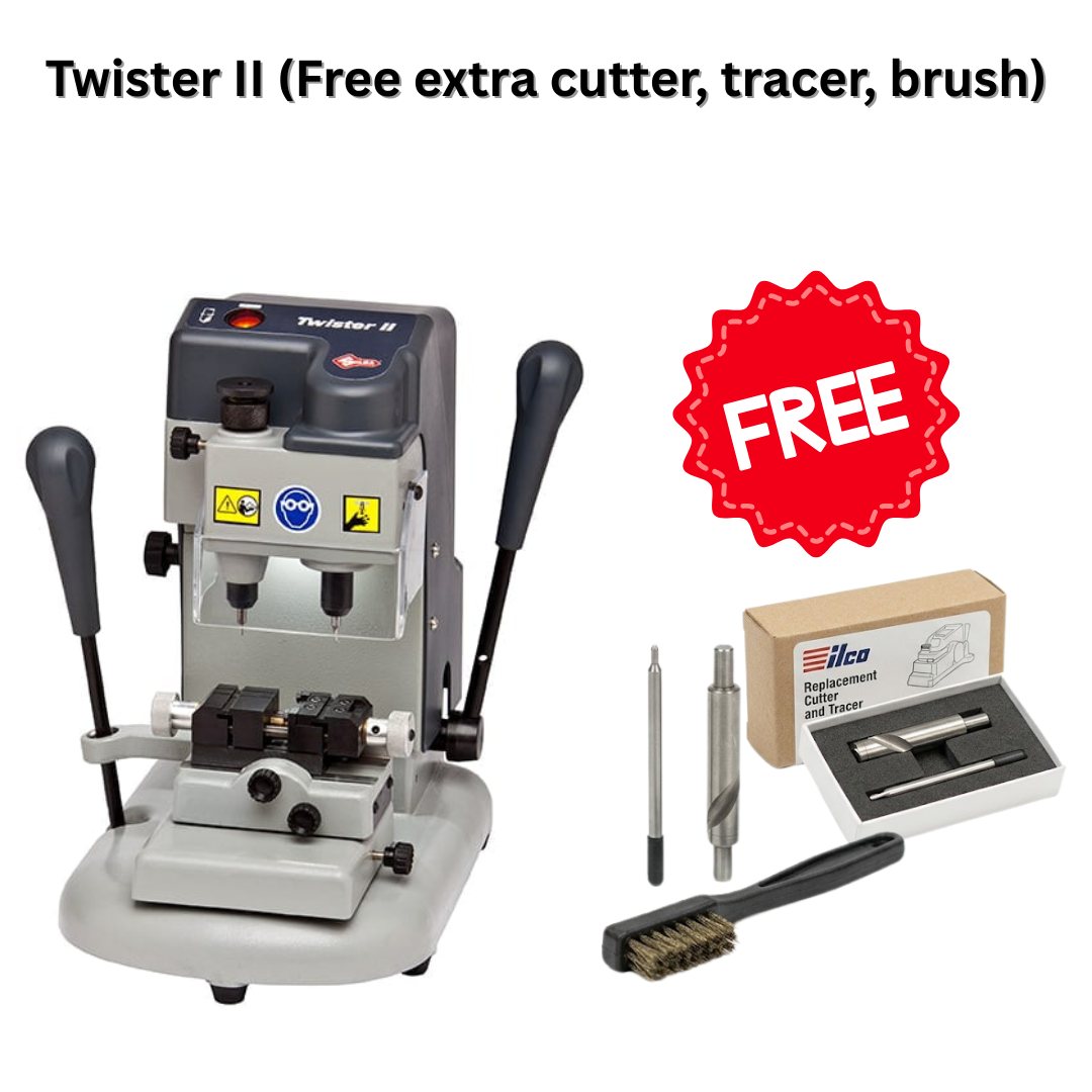 Ilco Twister II Manual Key Cutting Machine | Duplicator for Laser & Dimple Keys