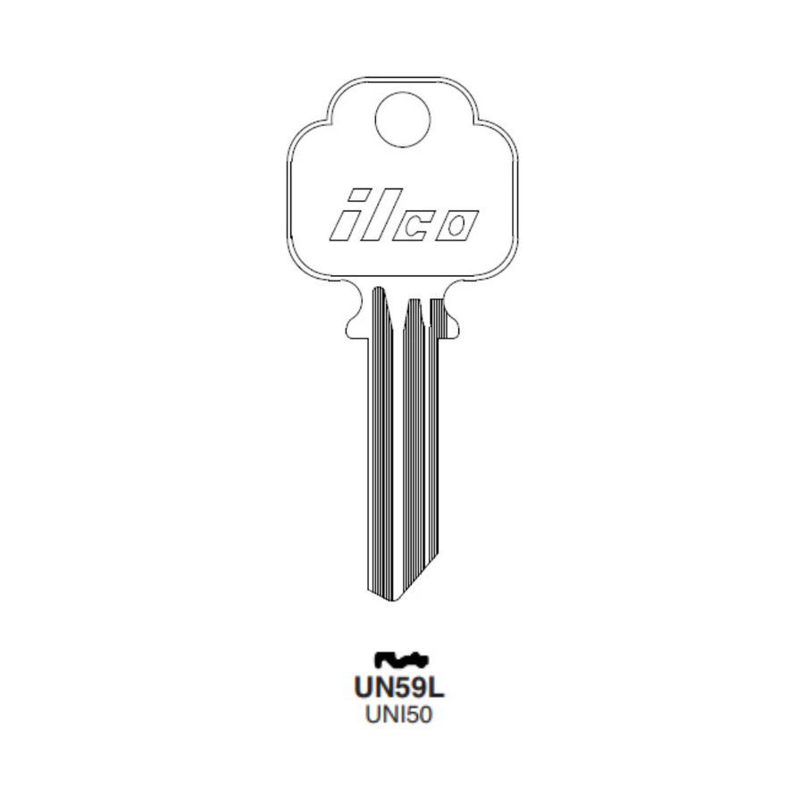 ILCO UN59L key blank