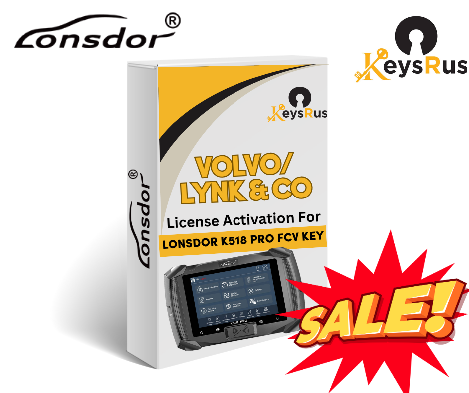 Lonsdor –VOLVO/ LYNK & CO License Activation for K518 Pro FCV Key Programmer