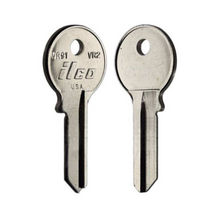 ILCO VR91 Key Blanks – 10 Pack – Premium Nickel-Plated Brass for Viro, Brinks, Guard Security & More