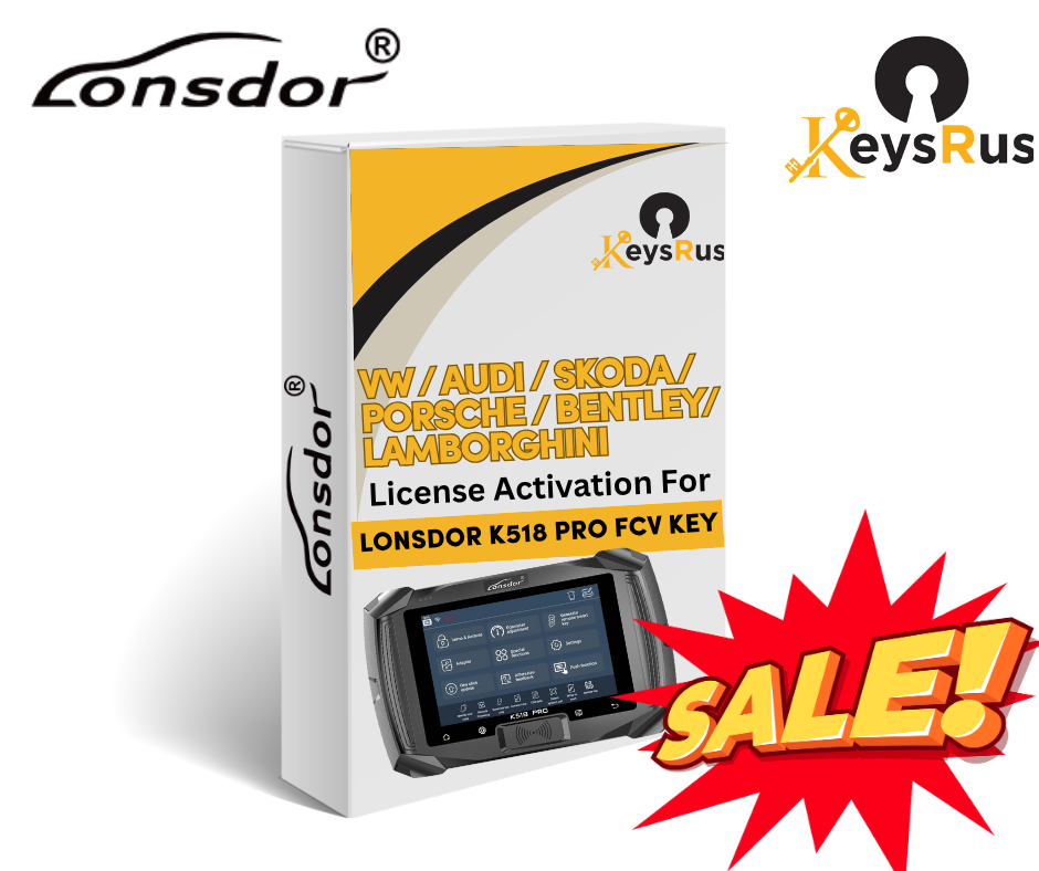 Lonsdor –VW / Audi / Skoda / Porsche / Bentley/ Lamborghini License Activation for K518 Pro FCV Key Programmer
