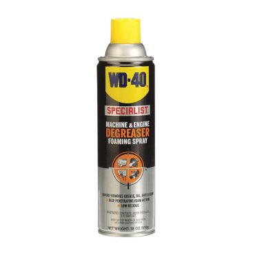 WD-40 Specialist Machine & Engine Degreaser Foaming Spray, 18 OZ Powerful Cleaner for Engines & Machinery