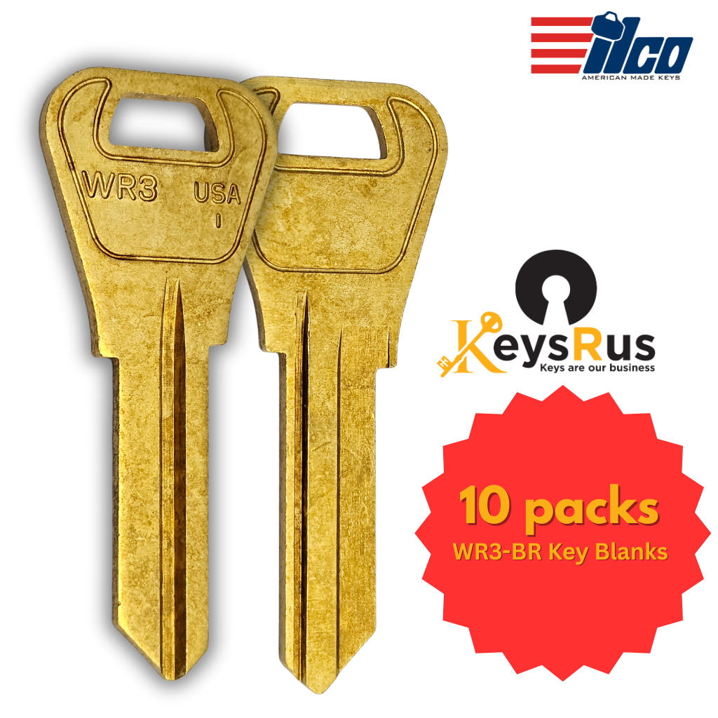 WR3-BR Key Blanks – 10 Pack 1054WB KEY BLANK ILCO