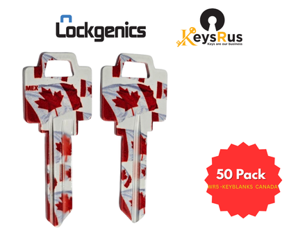 LockGenics Fancy Keys – Colour Key Blanks (KW1, SC1, WR5) | Premium Decorative House Keys