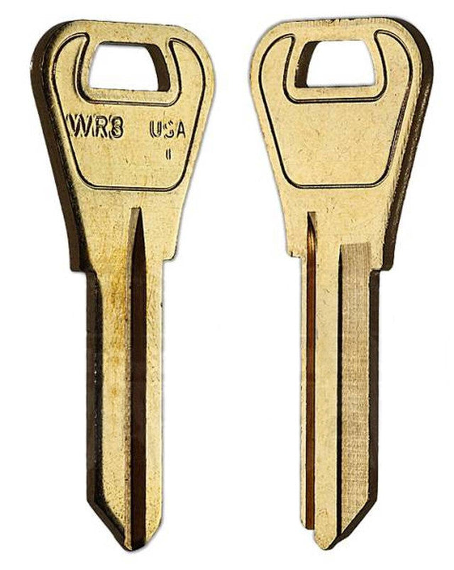 WR3-BR Key Blanks – 250 Pack 1054WB ILCO Brass finish