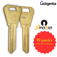 WR4-BR Key Blanks – 10-Pack | LOCKGENICS Brass Blanks for Residential & Commercial Locks