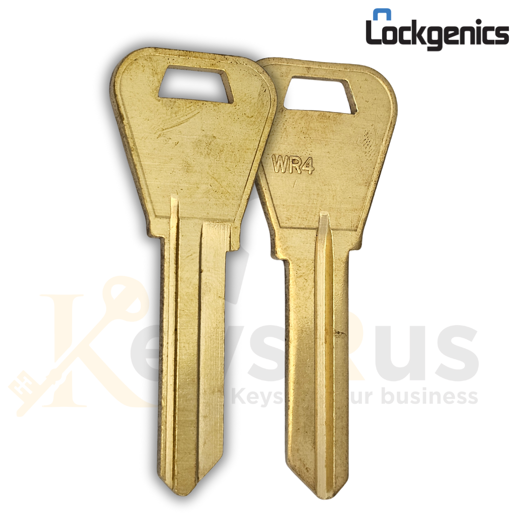 Wr4 Lock WR4-BR Key Blanks – 10-Pack | LOCKGENICS Brass Blanks for Residential ...