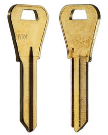 WR4-BR Key Blanks – 10-Pack | LOCKGENICS Brass Blanks for Residential & Commercial Locks