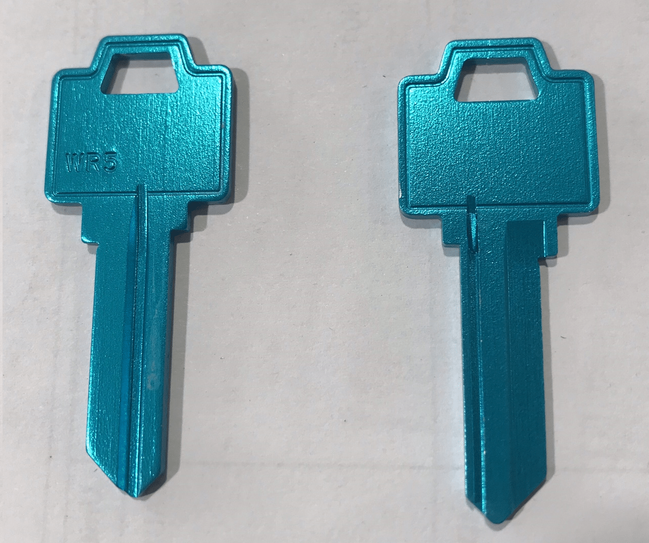 WR5 Aluminum BLUE Key Blanks – 50/Pack | Durable & Lightweight – Keyrus