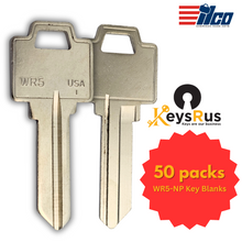 ILCO WR5-NP Key Blanks – 50-Pack Nickel-Plated Brass | 5-Pin Wiser Keyway – N1054WB Compatible