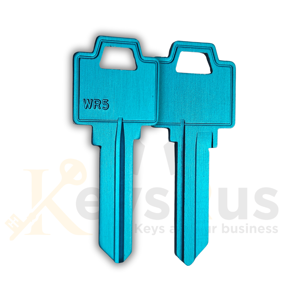 WR5 Aluminum BLUE Key Blanks – 10/Pack | Durable & Lightweight – Keysrus