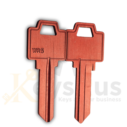 WR5 Aluminum RED Key Blanks – 50/Pack | Durable & Lightweight