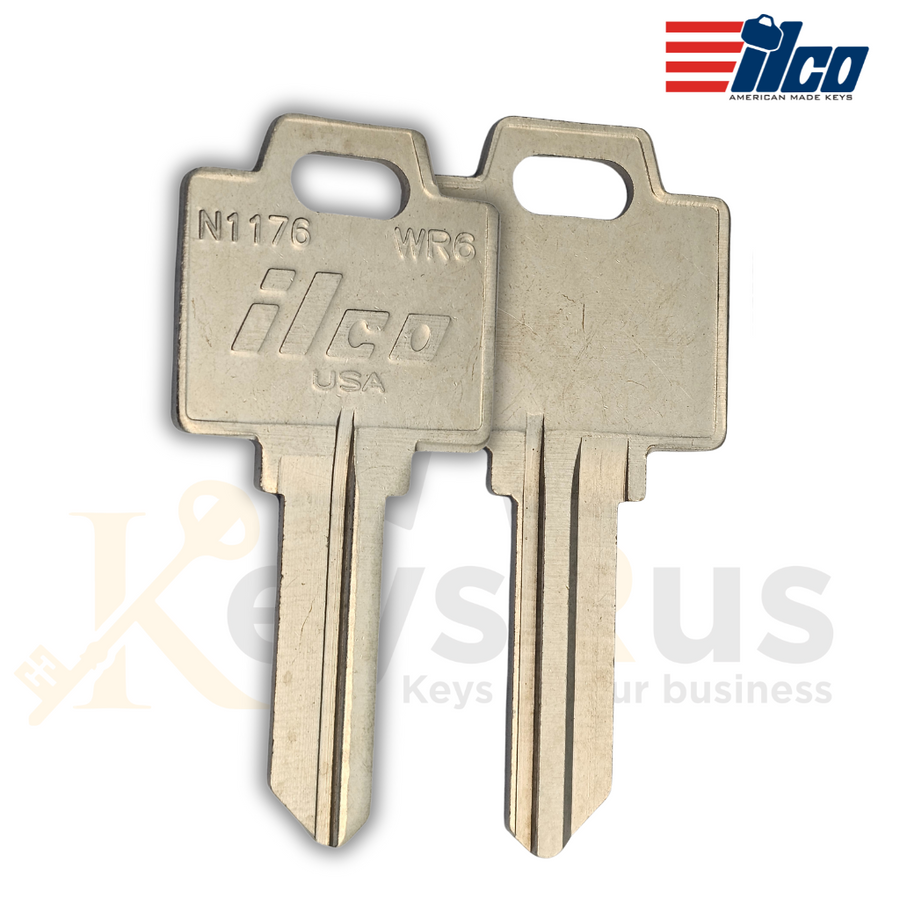 WR6 / N1176 Key Blank, 10-Pack, Durable & Reliable for Locksmiths