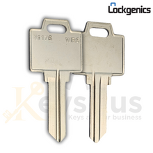 WR6-NP Key Blanks – 10-Pack | LOCKGENICS Nickel-Plated Brass Blanks for Weiser-Type Residential Locks