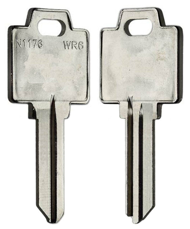 WR6-NP LockGenics Key Blanks – 50 Pack – Premium Nickel-Plated Key Blanks for Residential & Commercial Locks