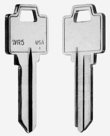 WR5-NP Key Blanks – 10-Pack Nickel-Plated Brass – Compatible with Weiser, WR5 Keyway – Genuine ILCO Taylor Blanks
